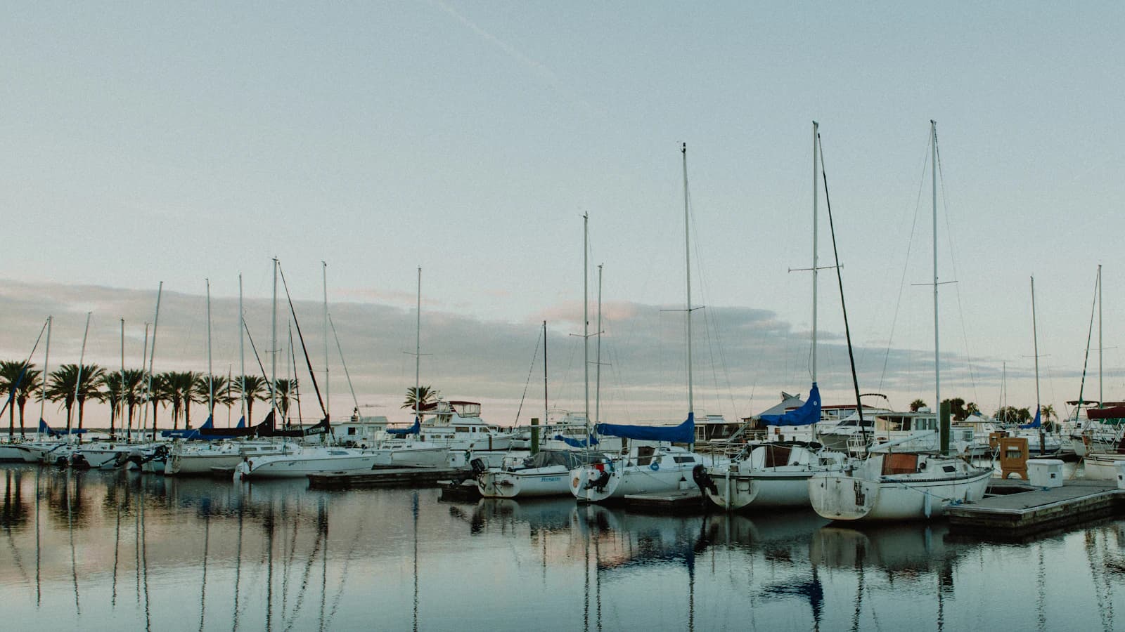 Boats out on a lake in Central Florida